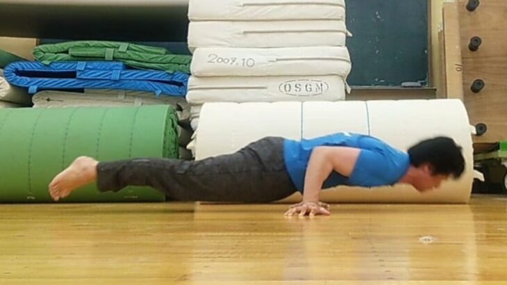 【練習過程】プランシェプッシュアップに挑戦！ Try the planche push up